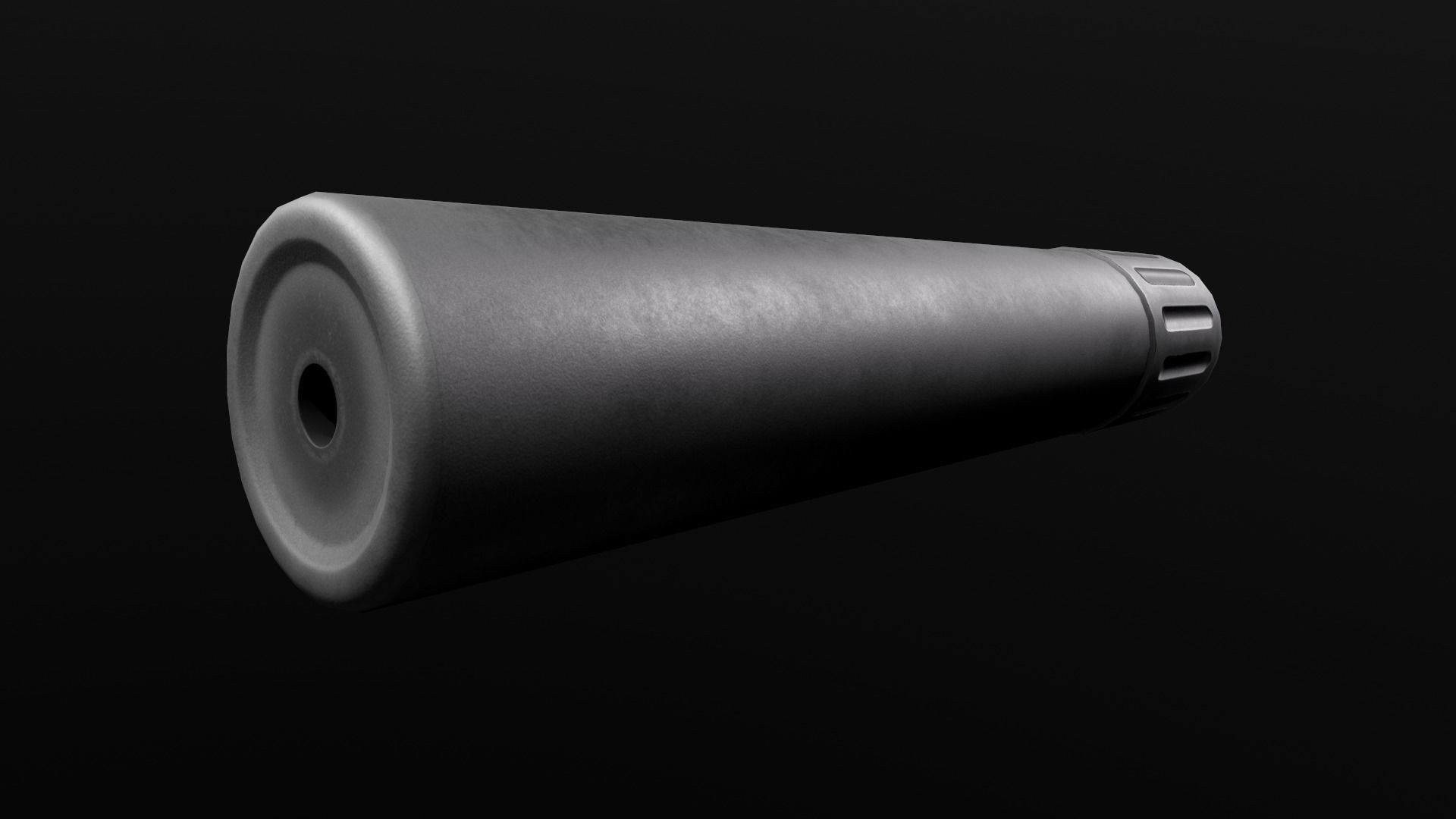 AAC Titan-QD Fast-Attach 338LM Silencer and Muzzle Brake Low-poly 3D model_20