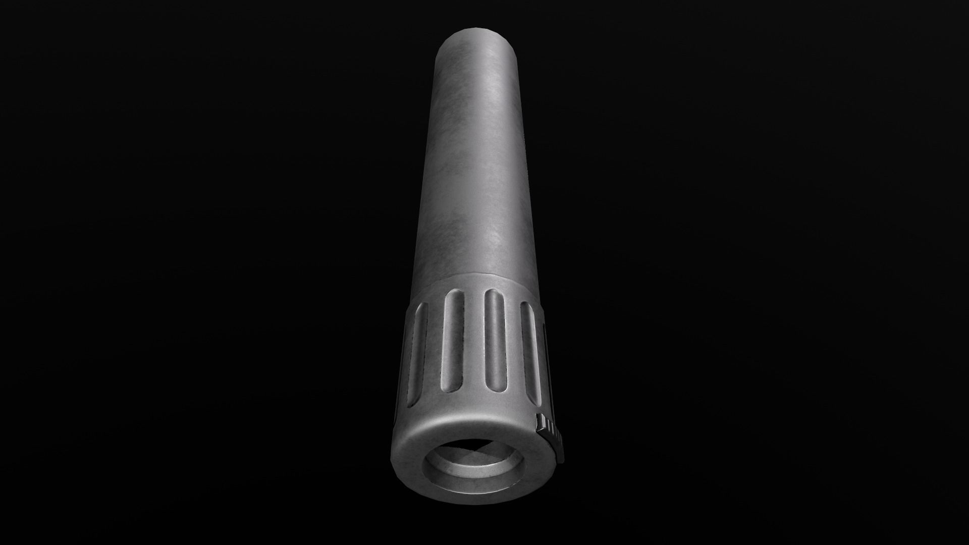 AAC Titan-QD Fast-Attach 338LM Silencer and Muzzle Brake Low-poly 3D model_23