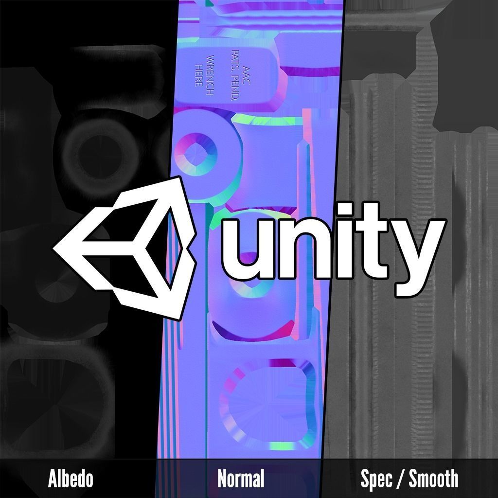 AAC Titan-QD Fast-Attach 338LM Silencer and Muzzle Brake Low-poly 3D model_28