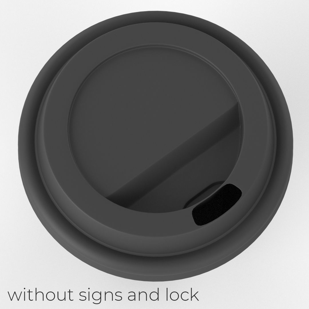 Coffee Paper Cup Mockup 250ml 3D model_5