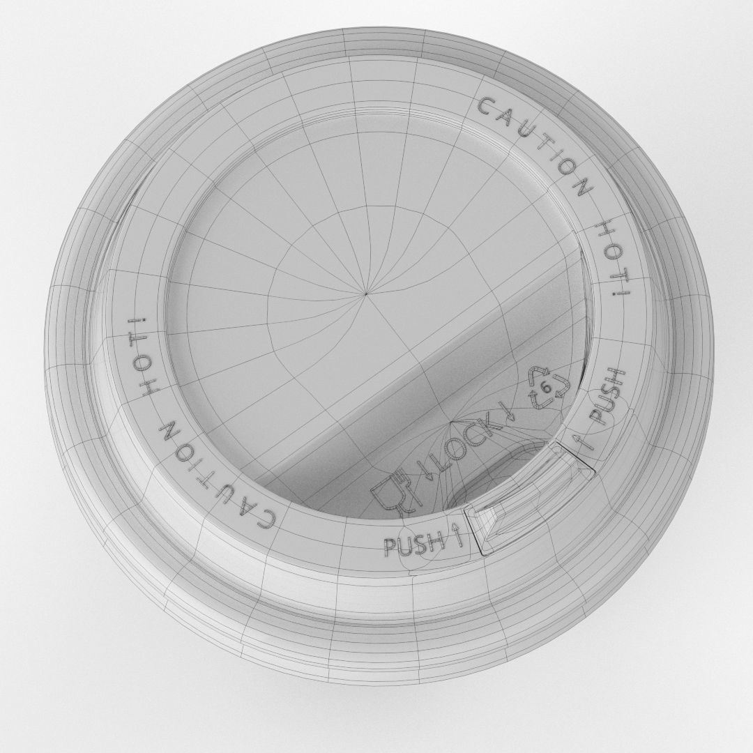 Coffee Paper Cup Mockup 250ml 3D model_9