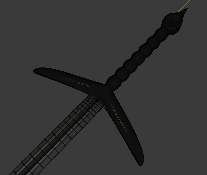 BroadSword sword 3D model_5