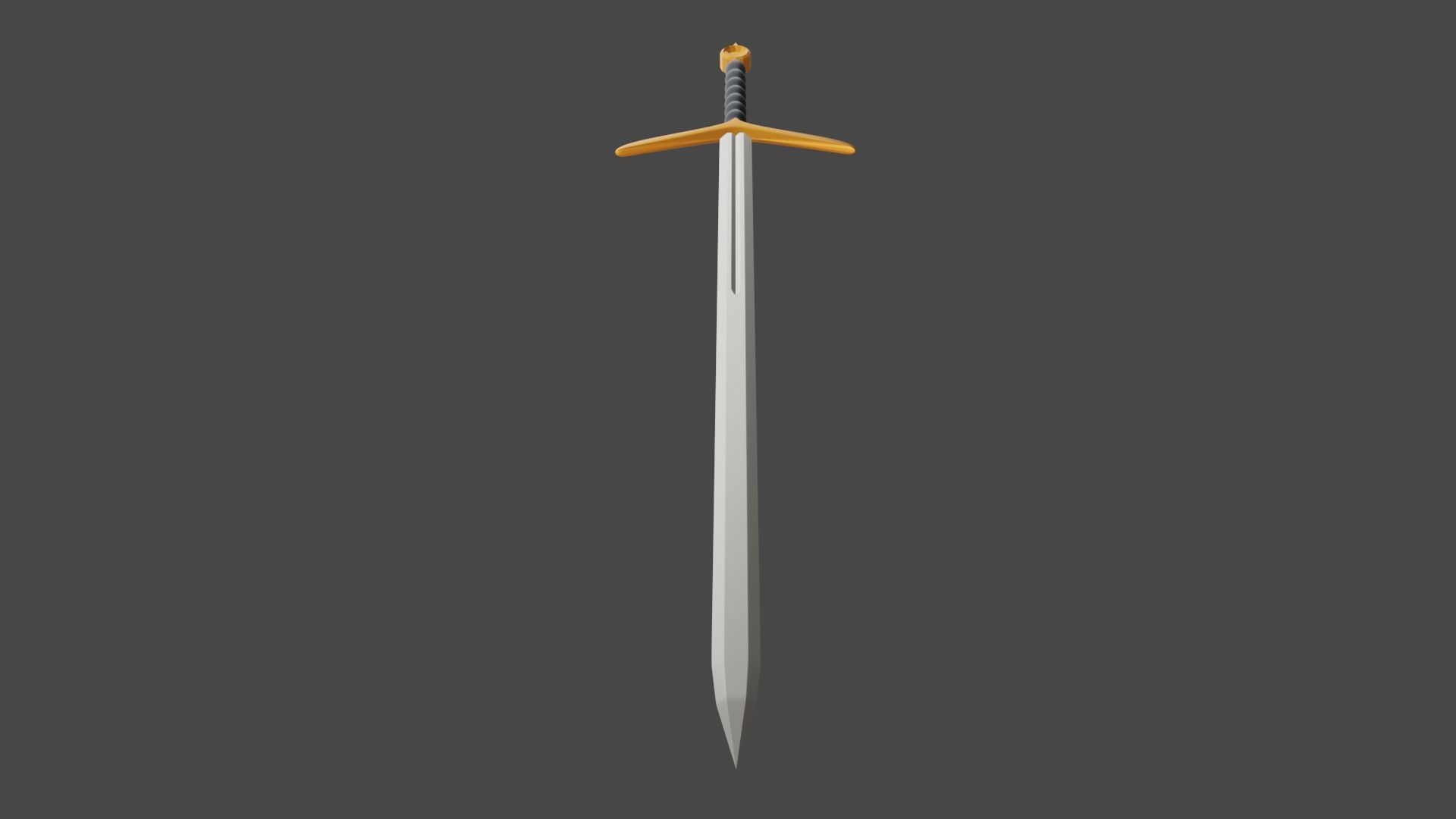 BroadSword sword 3D model_4