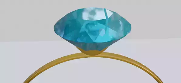 Ring Diamond Low-poly 3D model