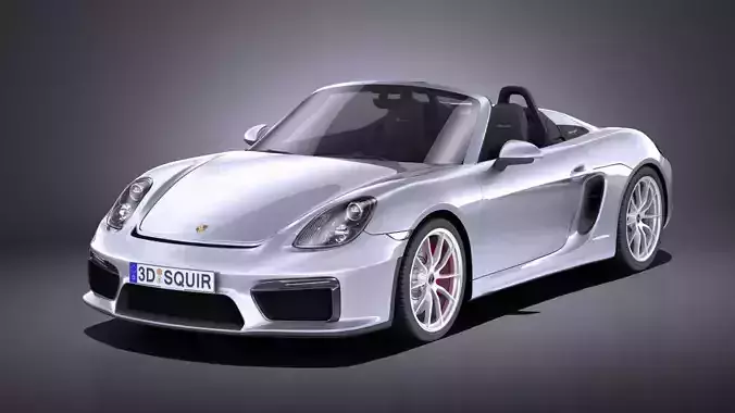 Porsche Boxster Spyder 2017 VRAY