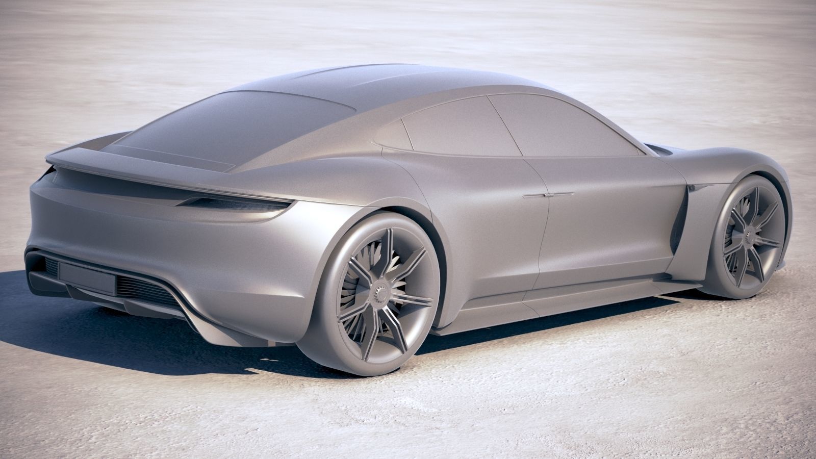 Porsche Mission E Concept 2015 Bonneville 3D model_27