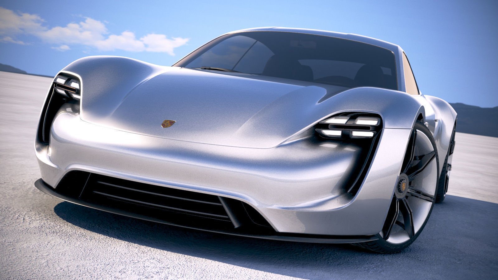 Porsche Mission E Concept 2015 Bonneville 3D model_19
