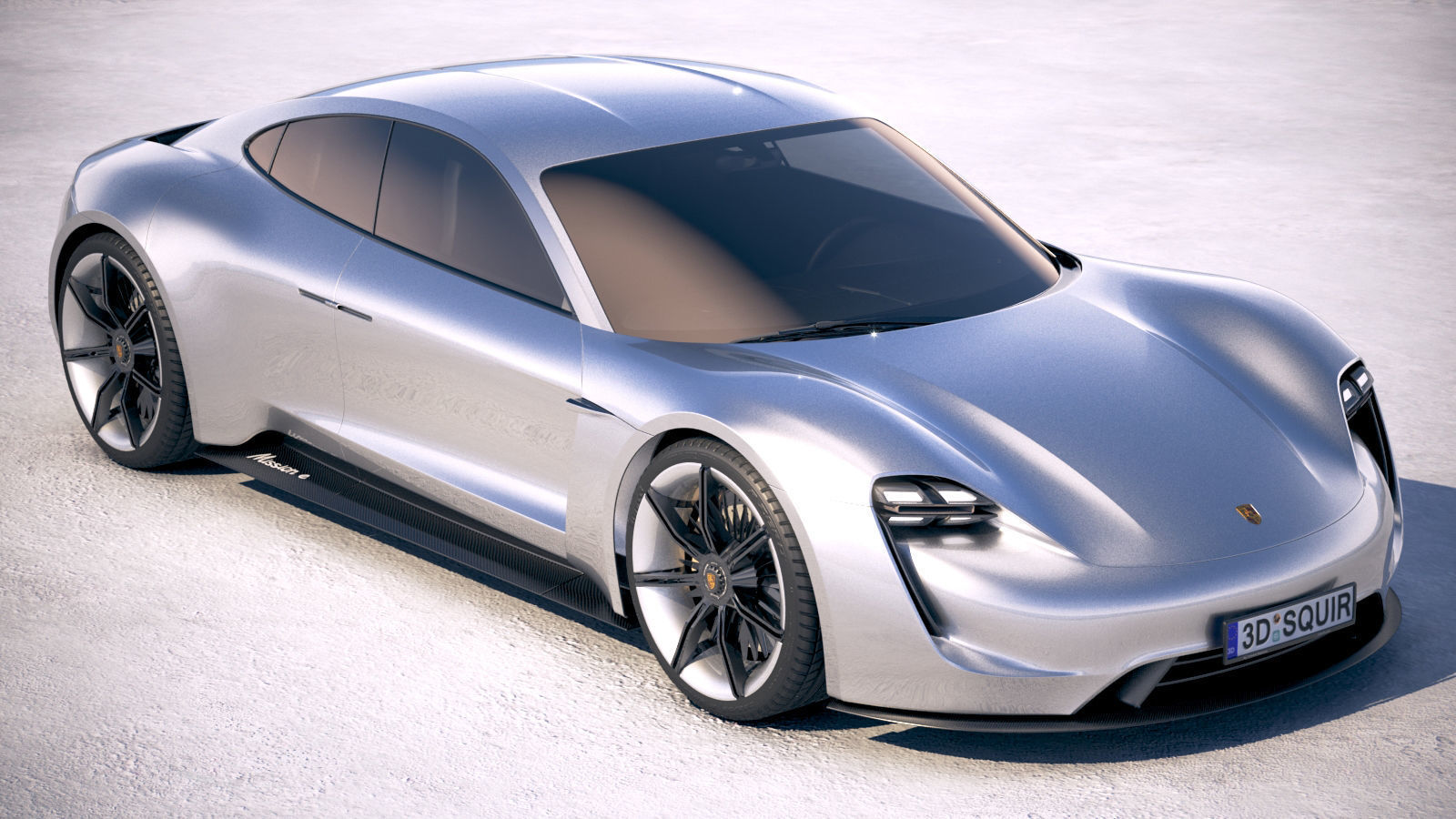 Porsche Mission E Concept 2015 Bonneville 3D model_11