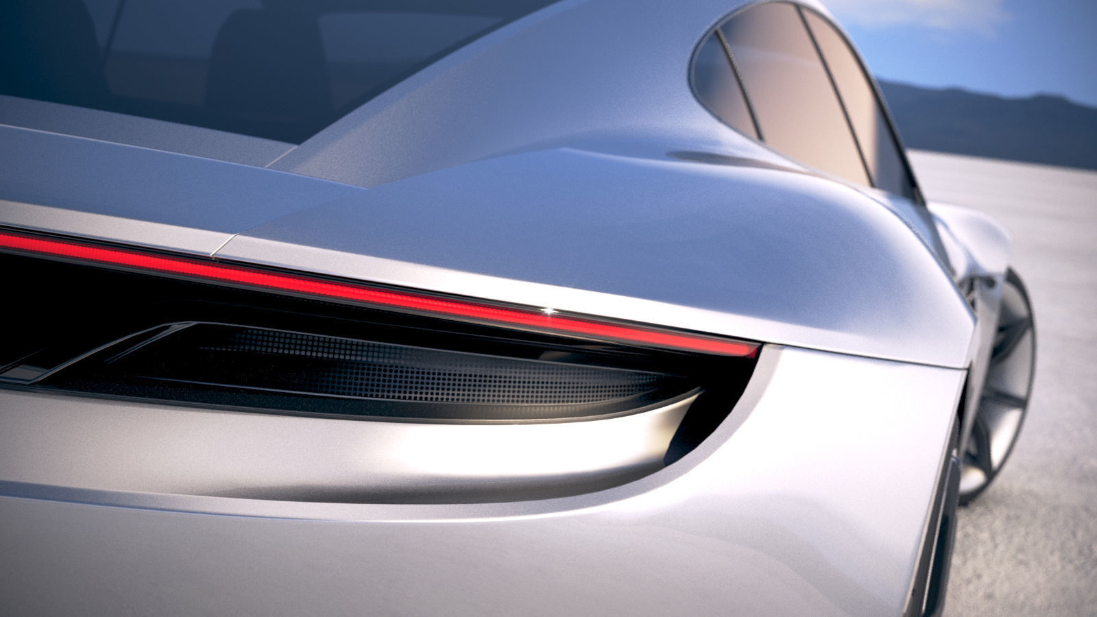 Porsche Mission E Concept 2015 Bonneville 3D model_23