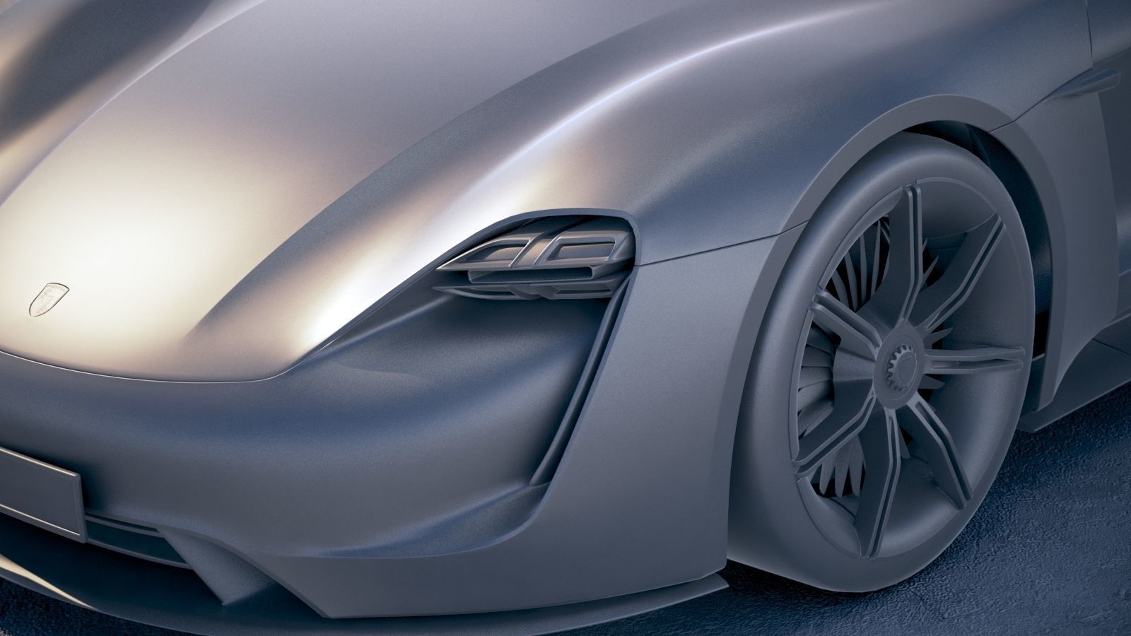 Porsche Mission E Concept 2015 Bonneville 3D model_25
