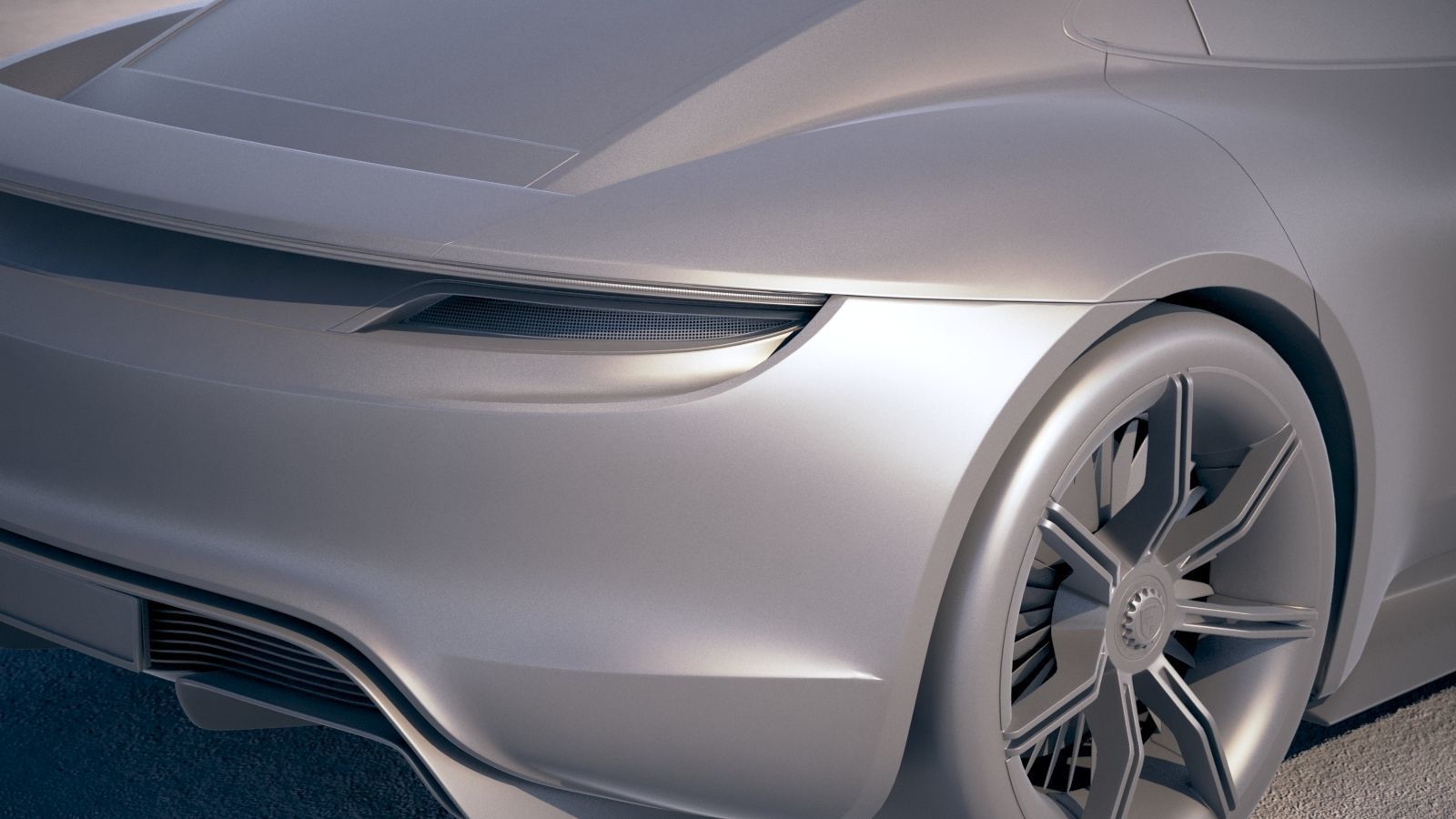 Porsche Mission E Concept 2015 Bonneville 3D model_26