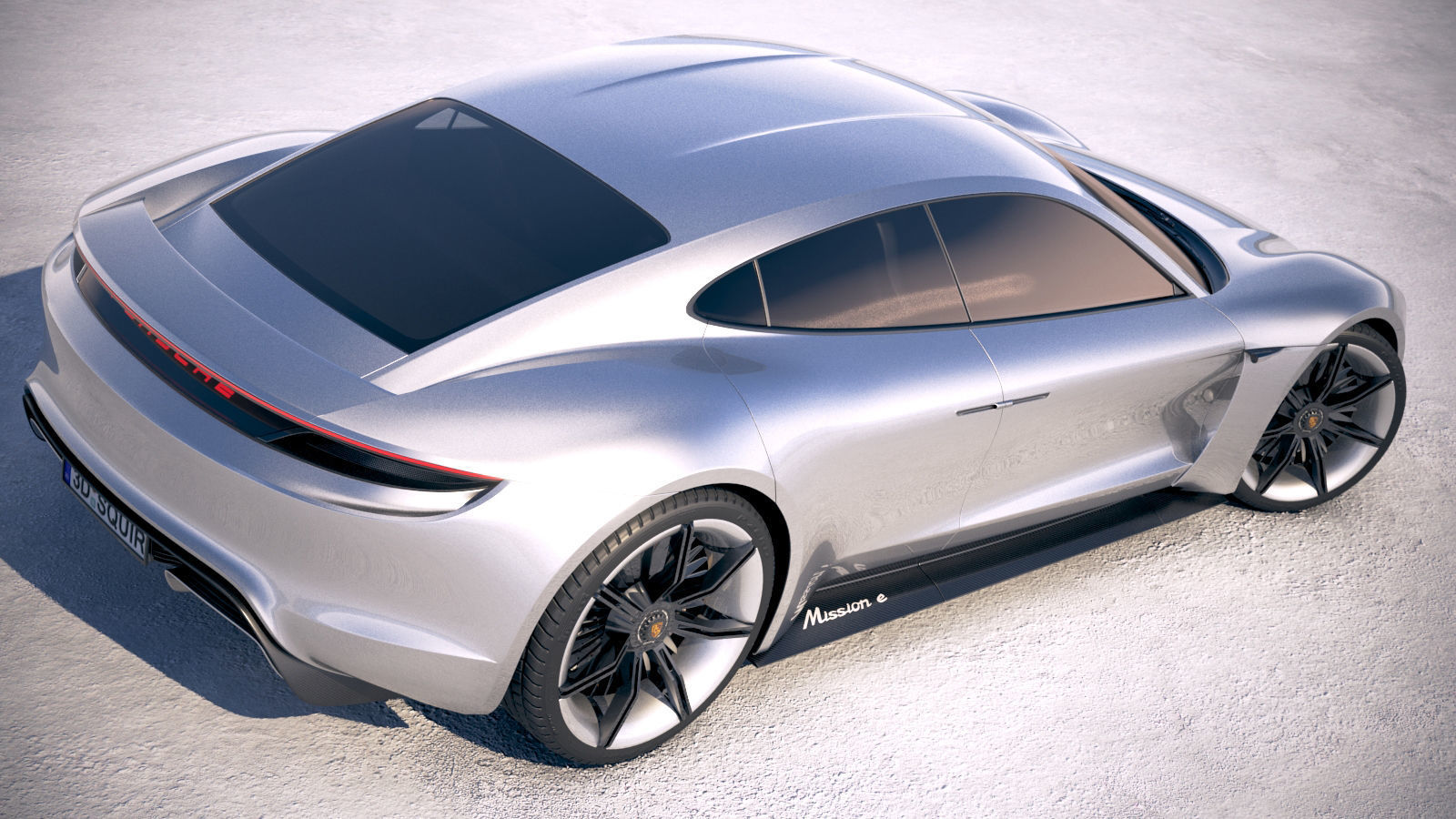 Porsche Mission E Concept 2015 Bonneville 3D model_18