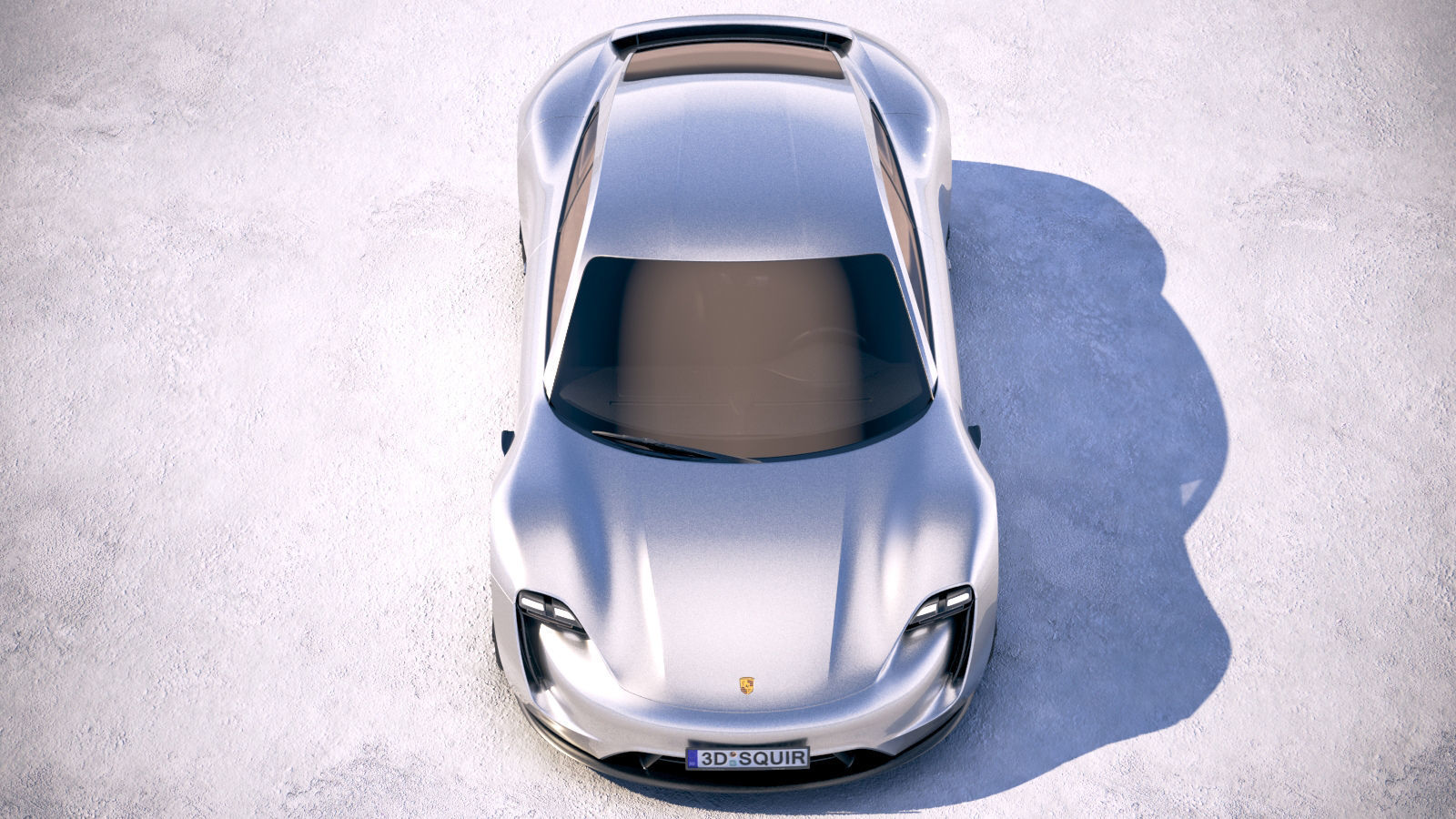 Porsche Mission E Concept 2015 Bonneville 3D model_8