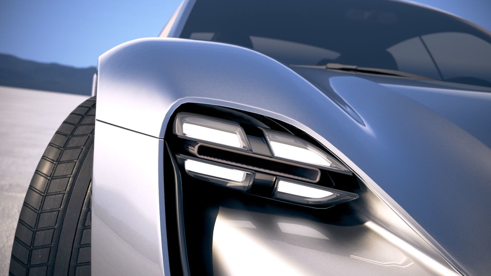 Porsche Mission E Concept 2015 Bonneville 3D model_22