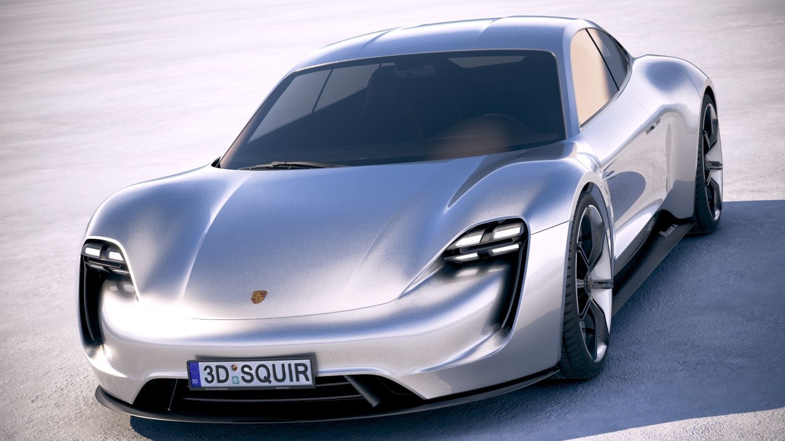 Porsche Mission E Concept 2015 Bonneville 3D model_1
