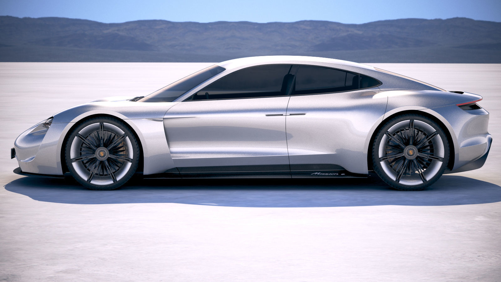 Porsche Mission E Concept 2015 Bonneville 3D model_6