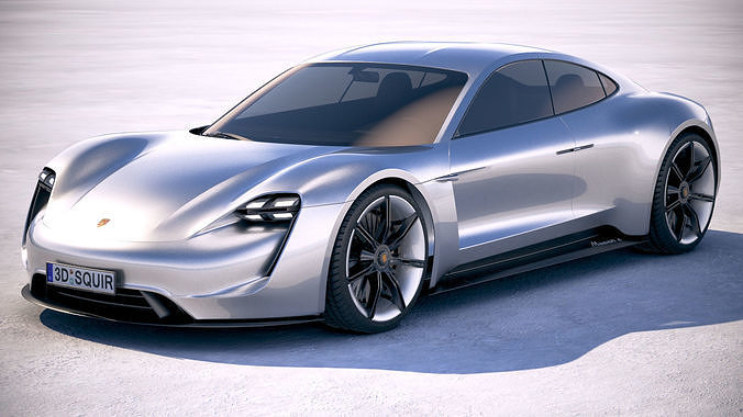 Porsche Mission E Concept 2015 Bonneville 3D model