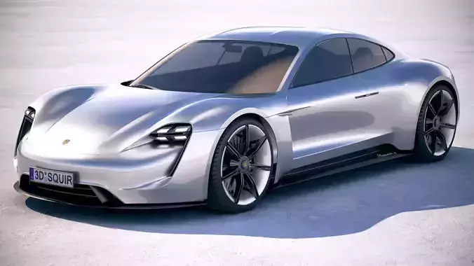 Porsche Mission E Concept 2015 Bonneville 3D model