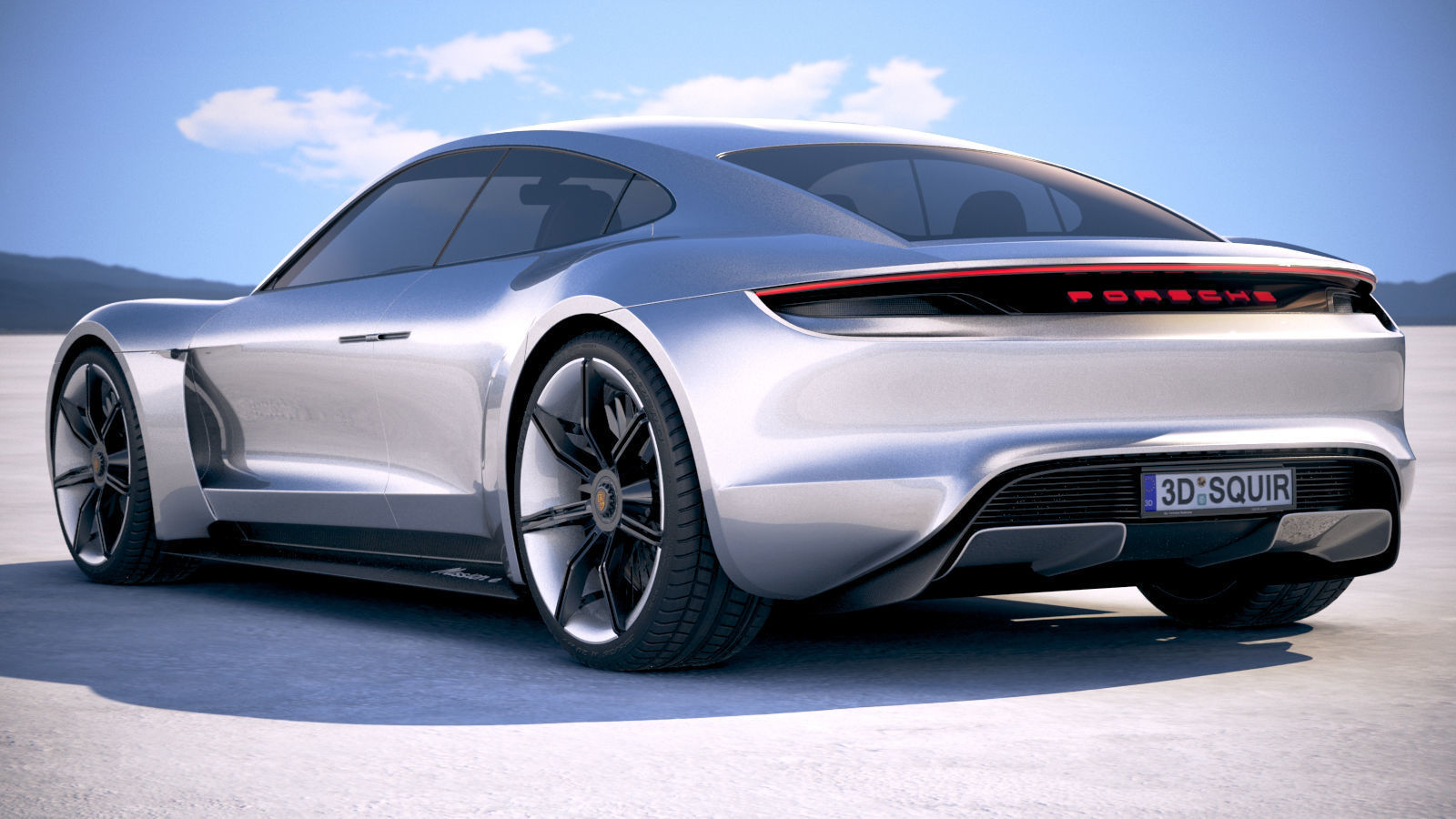 Porsche Mission E Concept 2015 Bonneville 3D model_13