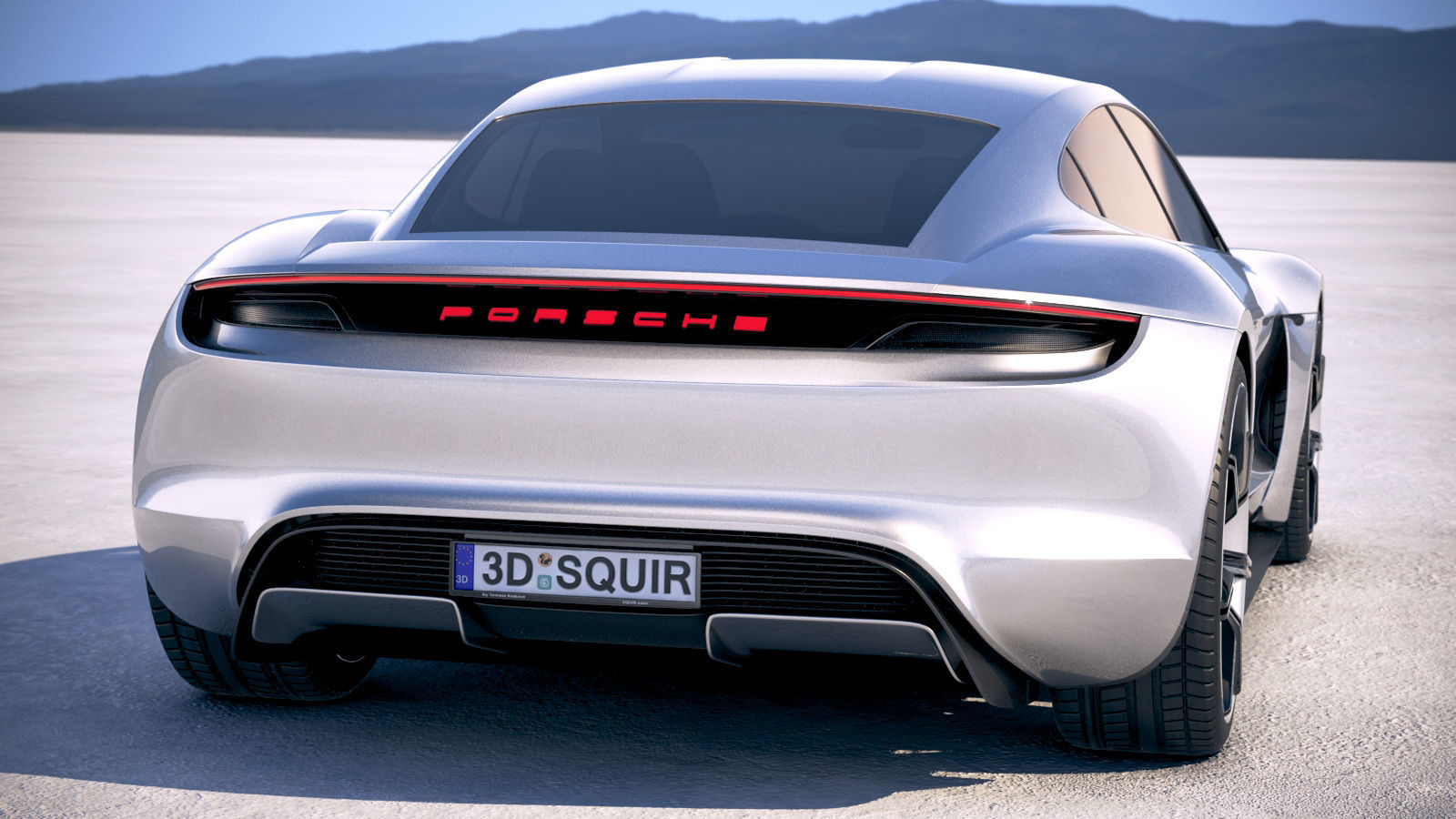 Porsche Mission E Concept 2015 Bonneville 3D model_5