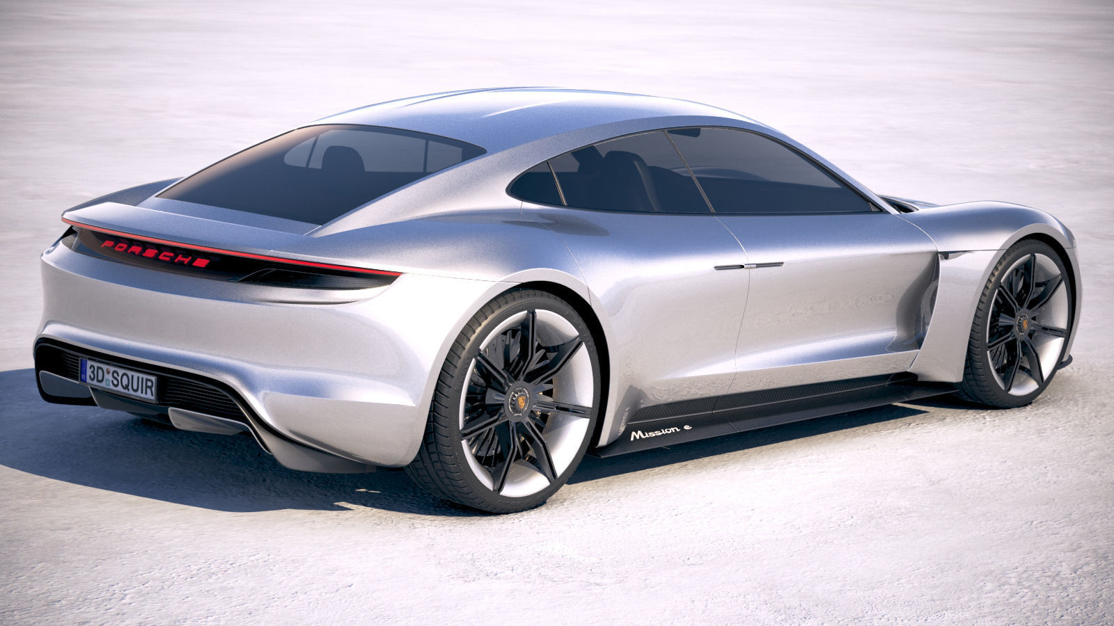 Porsche Mission E Concept 2015 Bonneville 3D model_4