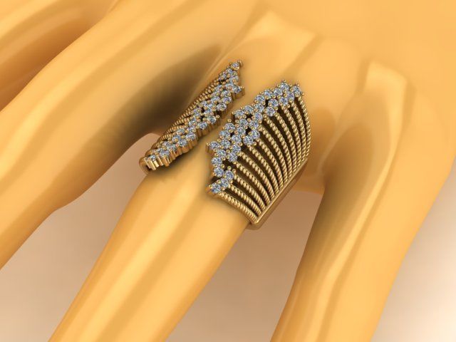  filigram ring 3D print model_1