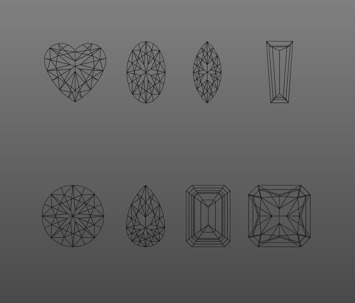 8 Gemstones Pack 3D model_7