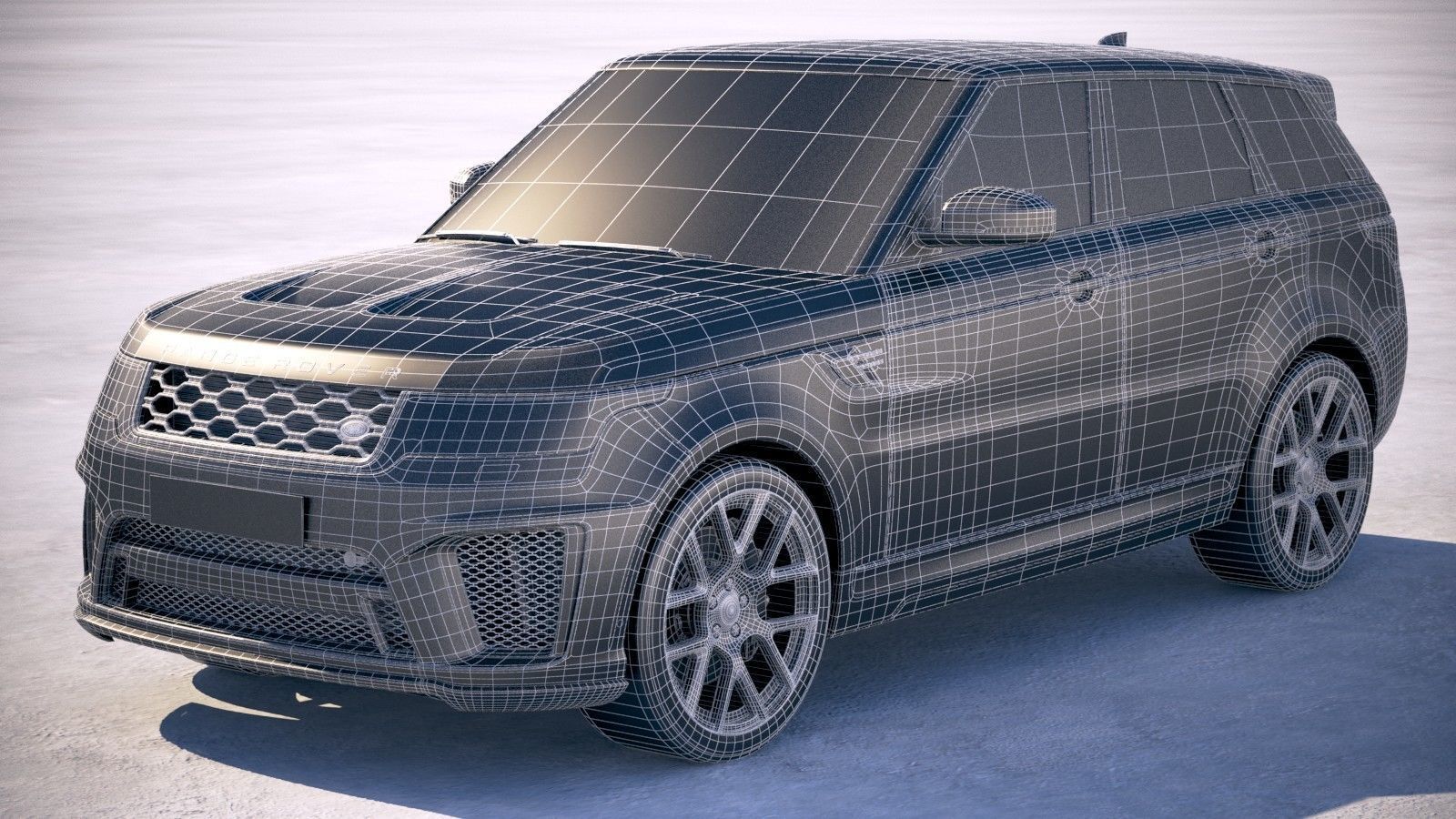 Range Rover Sport SVR 2018 3D model_19