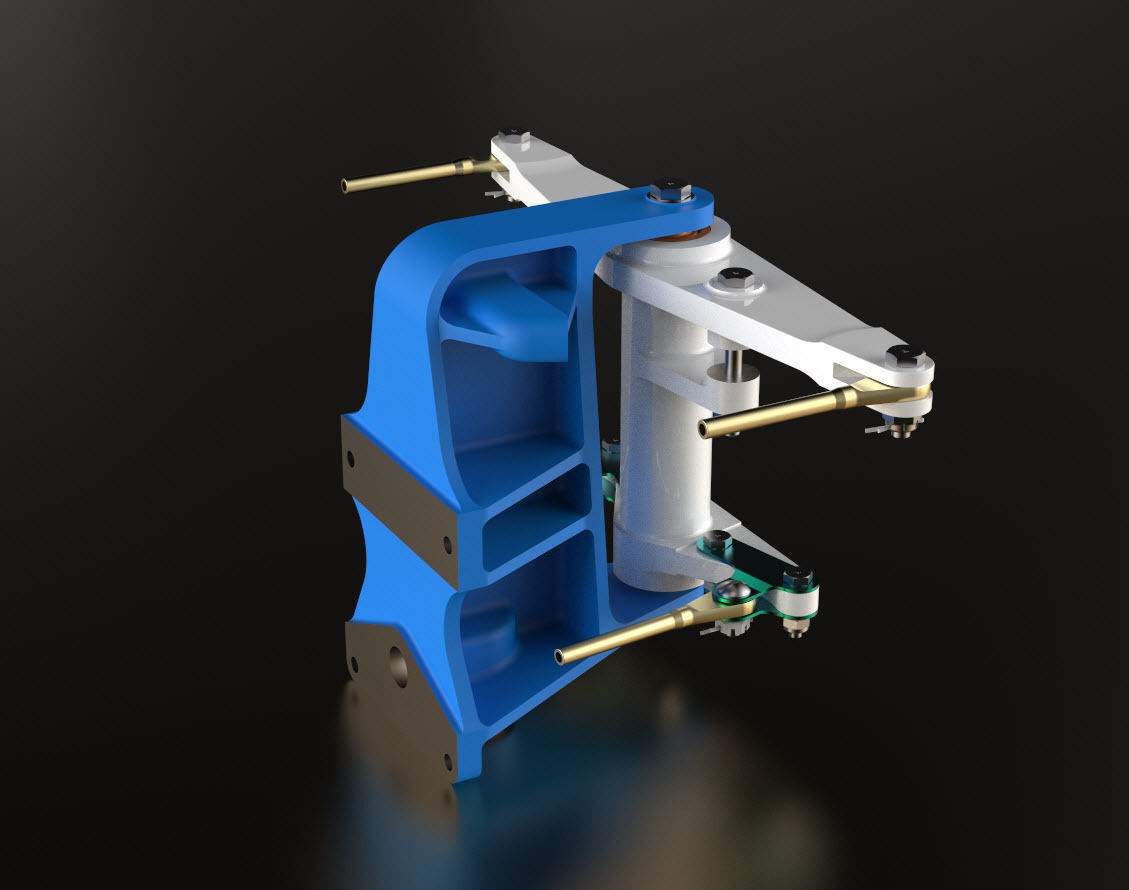 P-51D Mustang Sub Assembly Rudder Steer TW Control Fus Sta 300 3D print model_6