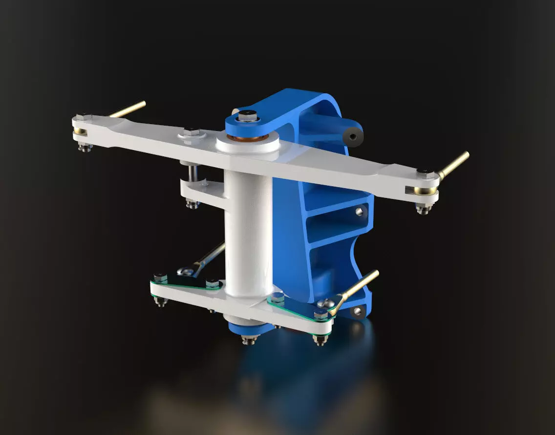 P-51D Mustang Sub Assembly Rudder Steer TW Control Fus Sta 300 3D print model_0