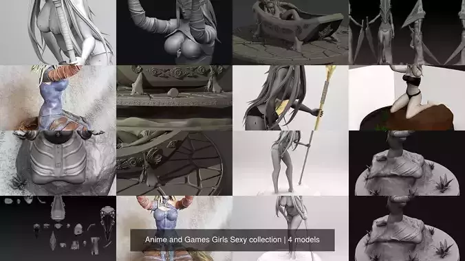 Anime and Games Girls Sexy collection