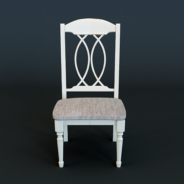Table and chairs LT T 13302 BUTTERMILK 3D model_1