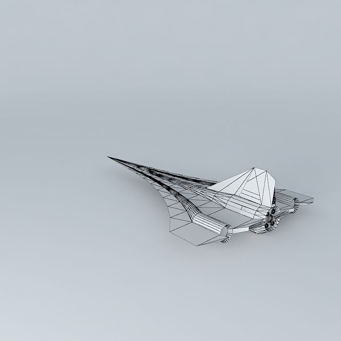 Space Ship3 Free 3D model_4
