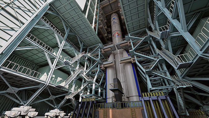 ariane 6 rocket 3D model