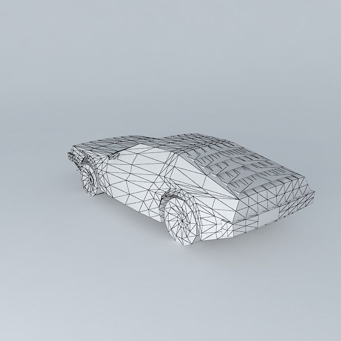 DeLorean back to future car Free 3D model_4