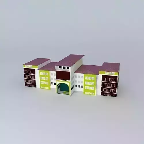 Abdullah Tayyar High School Free 3D model