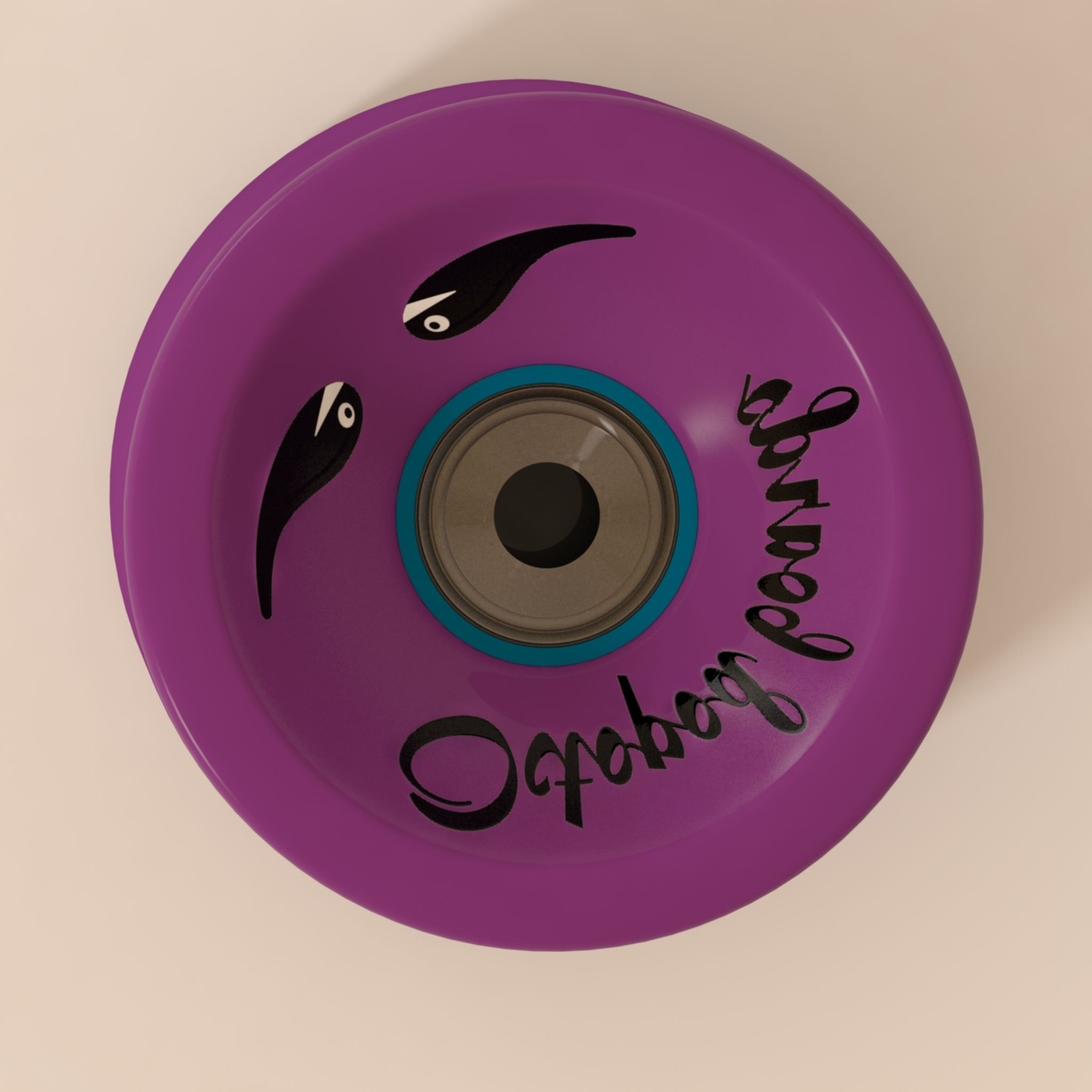 Longboard wheel 3D model_3