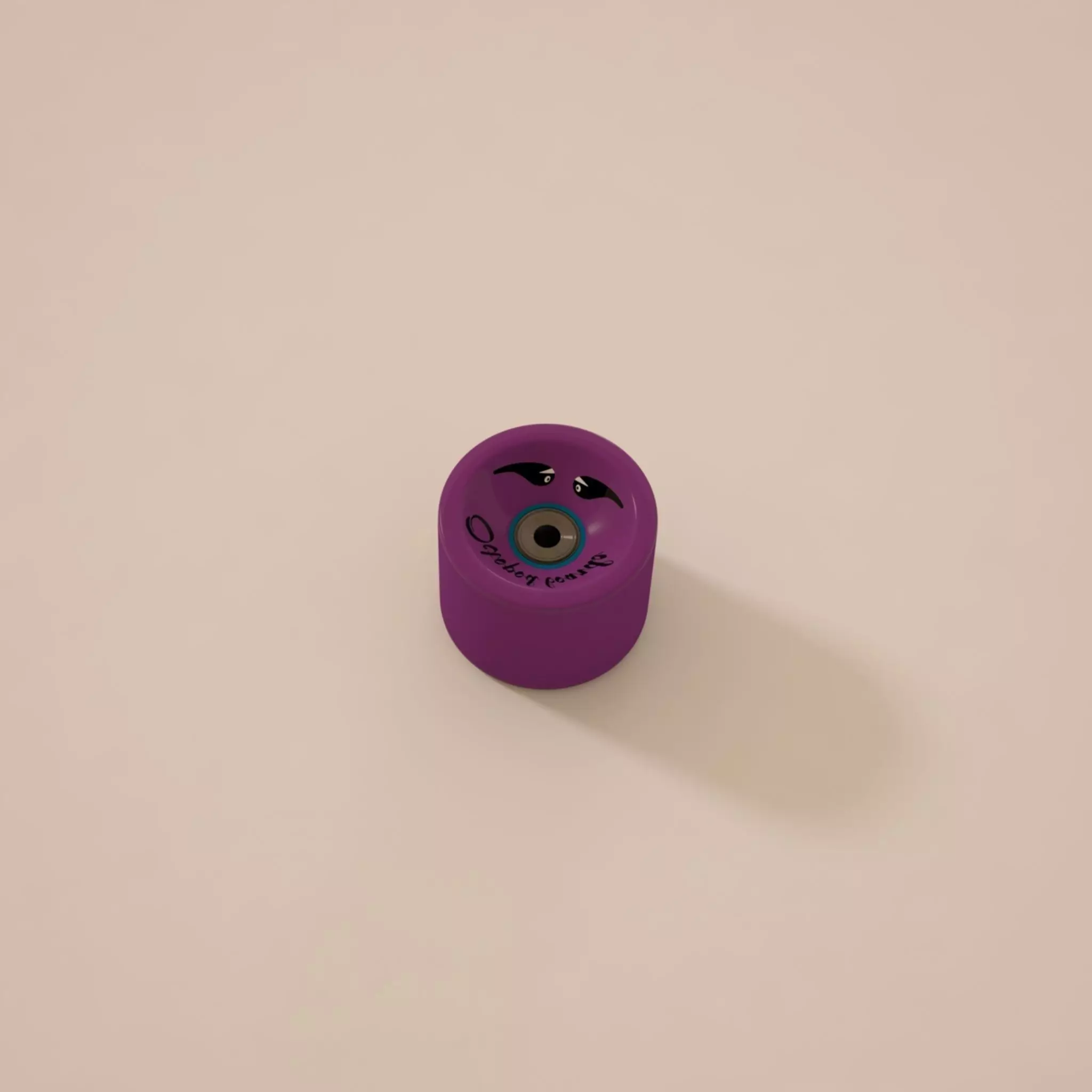 Longboard wheel 3D model_0