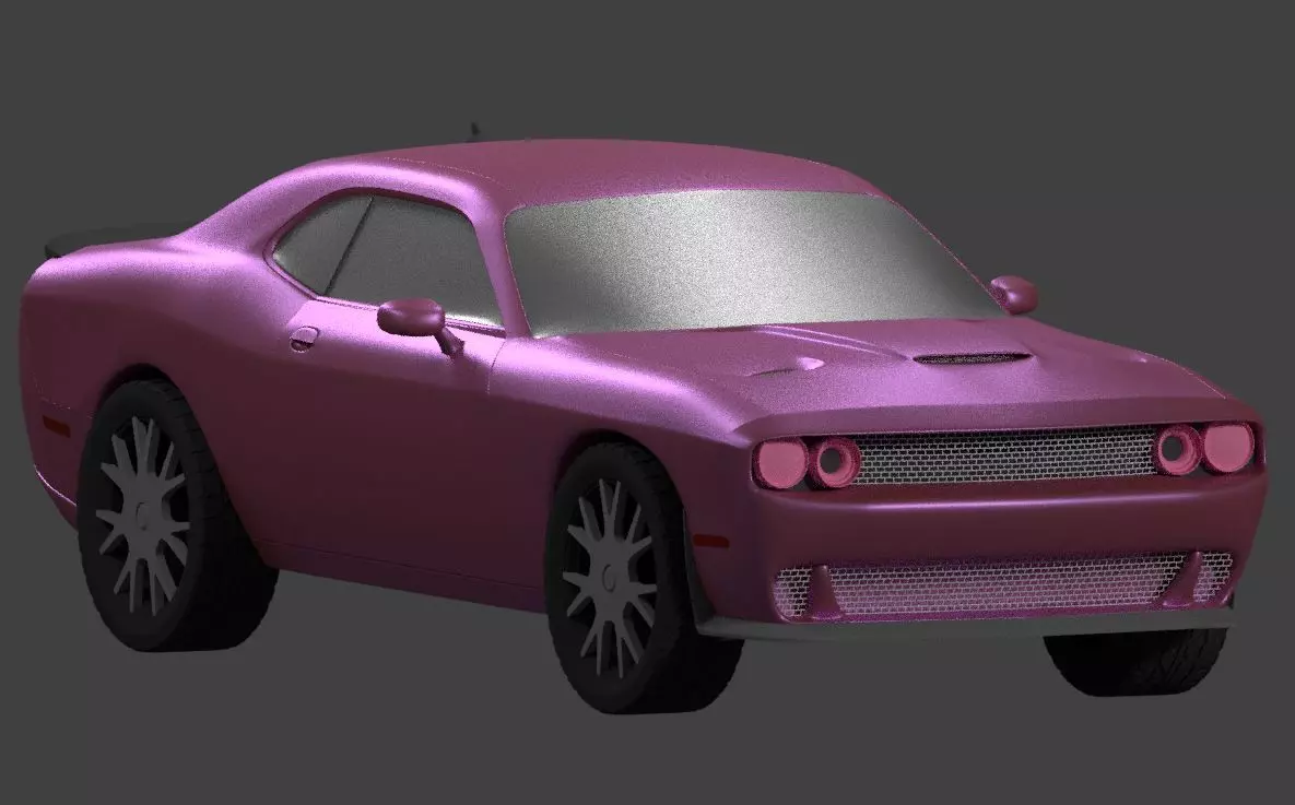 DODGE CHALLENGER HELLCAT 2015 3D model