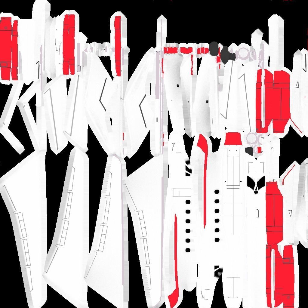 private jet Low-poly 3D model_13