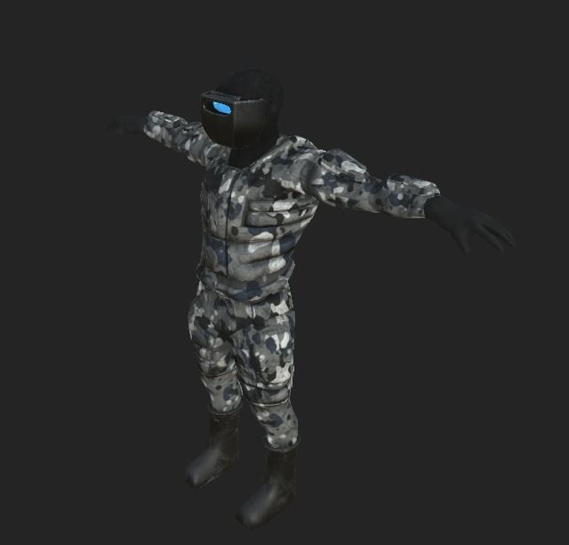 Storm Soldier Low-poly 3D model_1
