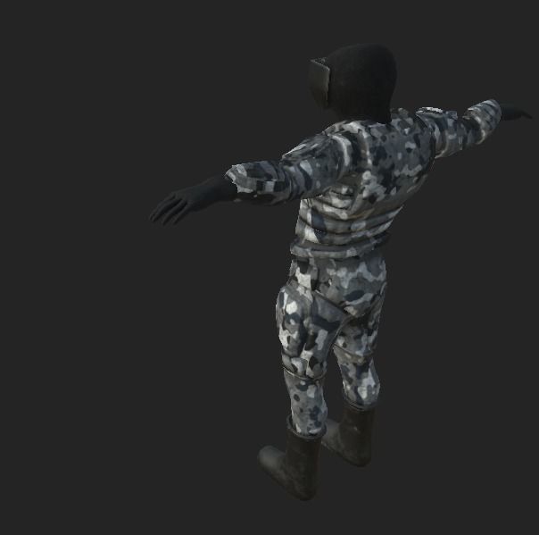 Storm Soldier Low-poly 3D model_2