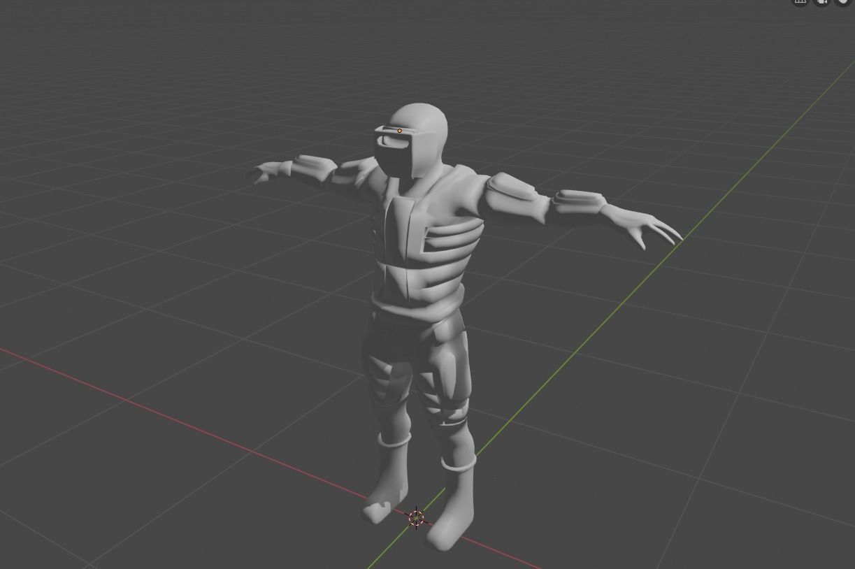 Storm Soldier Low-poly 3D model_4