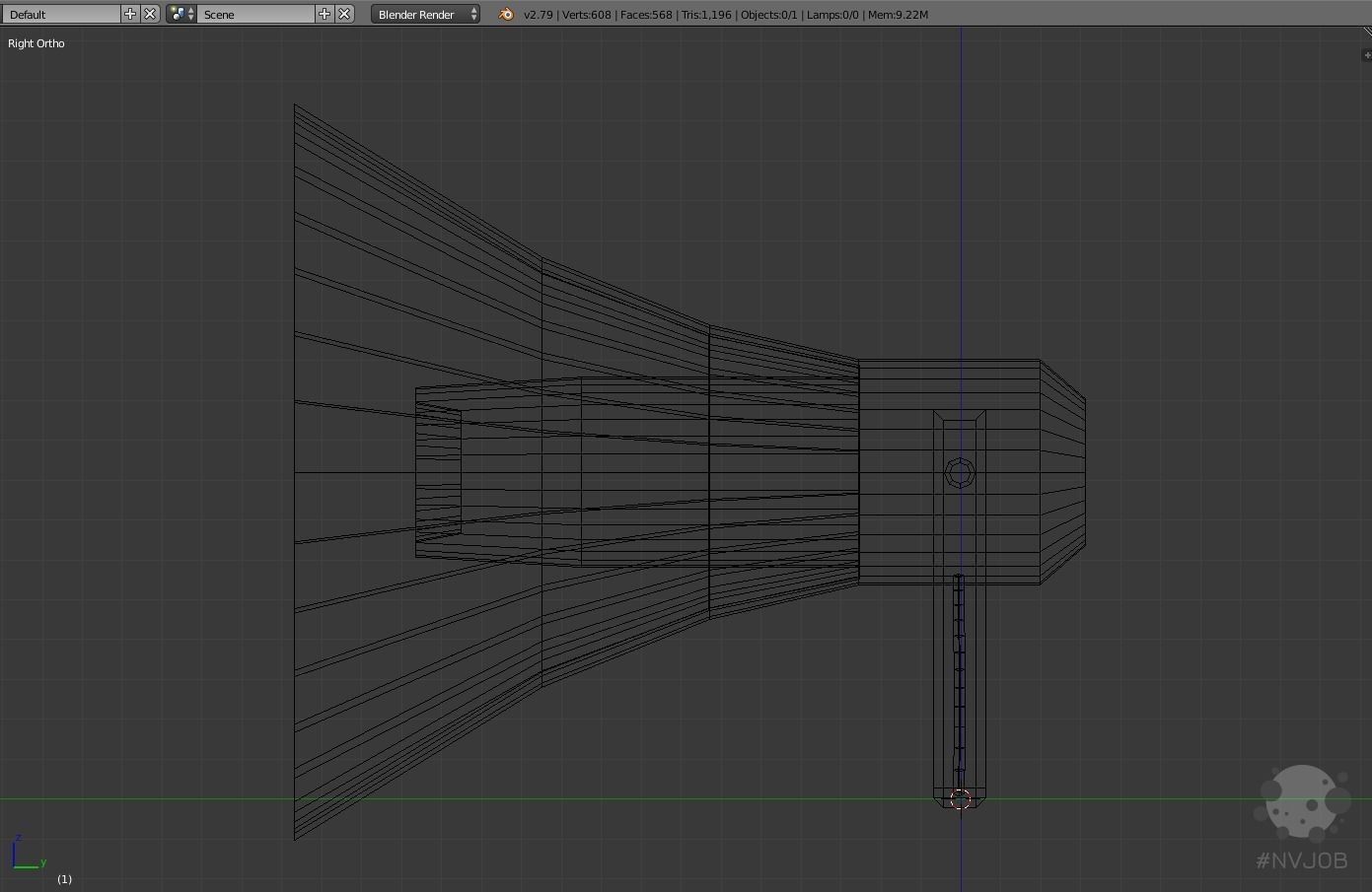 Loudspeaker Game Ready megaphone Free low-poly 3D model_1