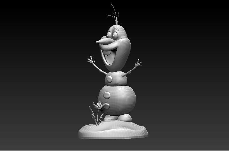 Frozen Snow Man for 3D Printing 3D print model_11