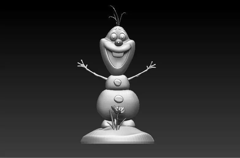 Frozen Snow Man for 3D Printing 3D print model_0