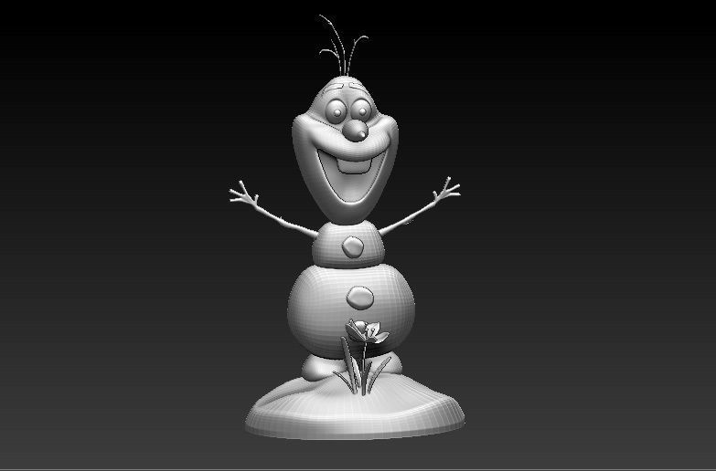 Frozen Snow Man for 3D Printing 3D print model_12