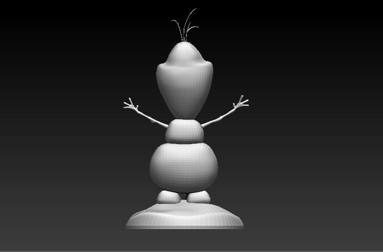 Frozen Snow Man for 3D Printing 3D print model_8