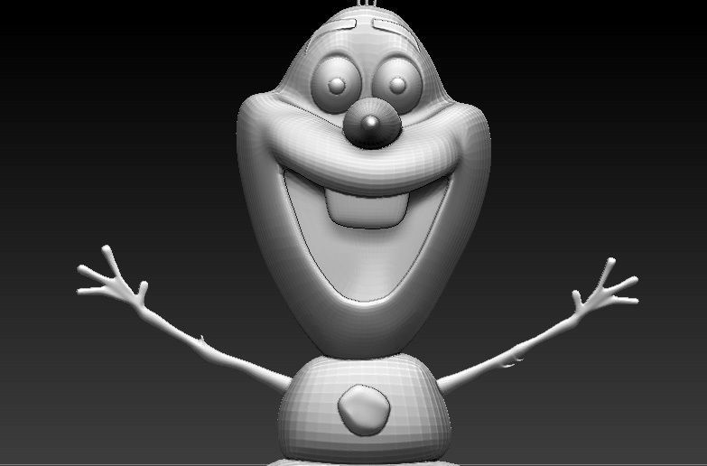 Frozen Snow Man for 3D Printing 3D print model_1