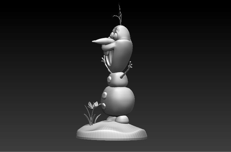Frozen Snow Man for 3D Printing 3D print model_10